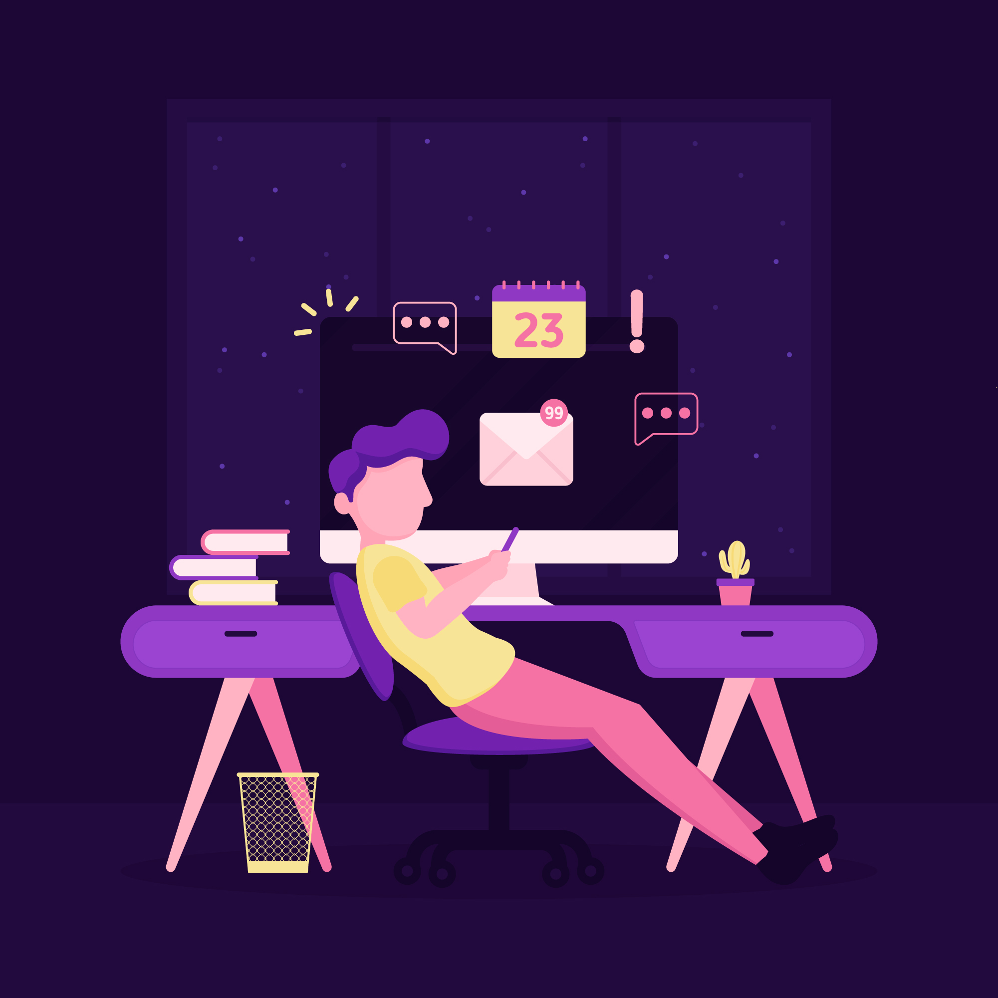 working from home