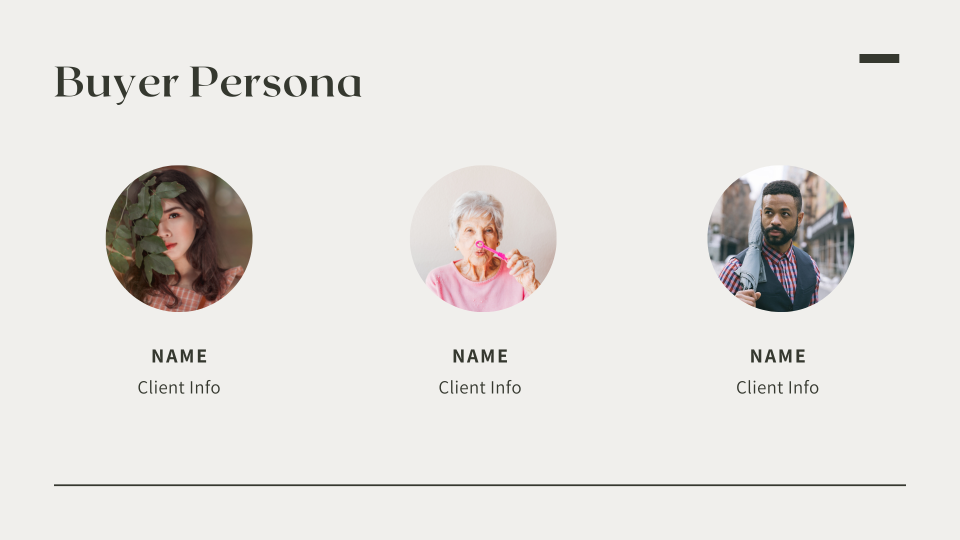 Buyer persona template