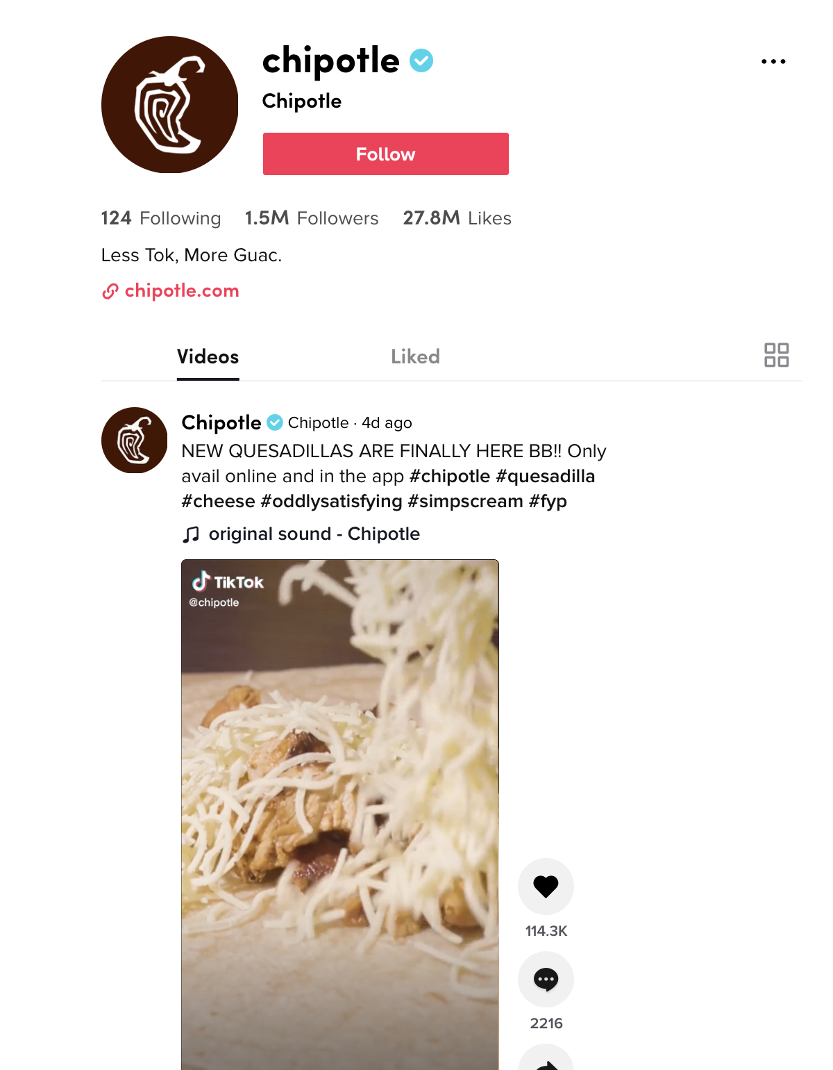 Chipotle TikTok