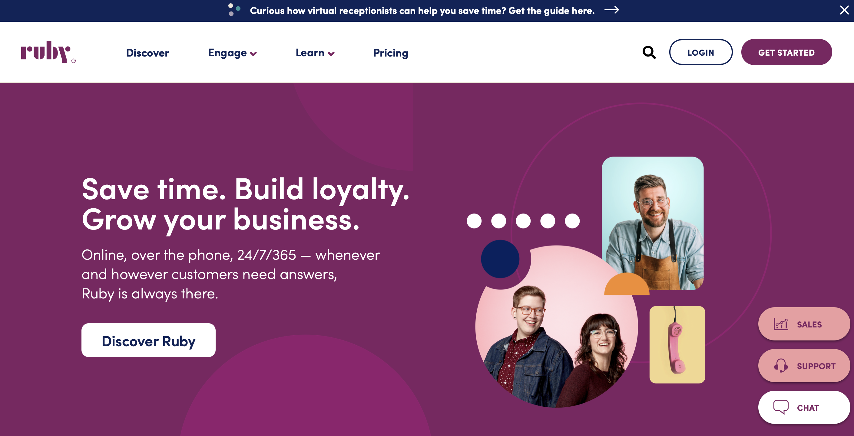 Ruby sales page
