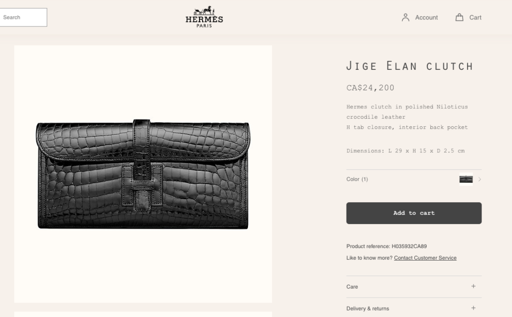 hermes brand purse