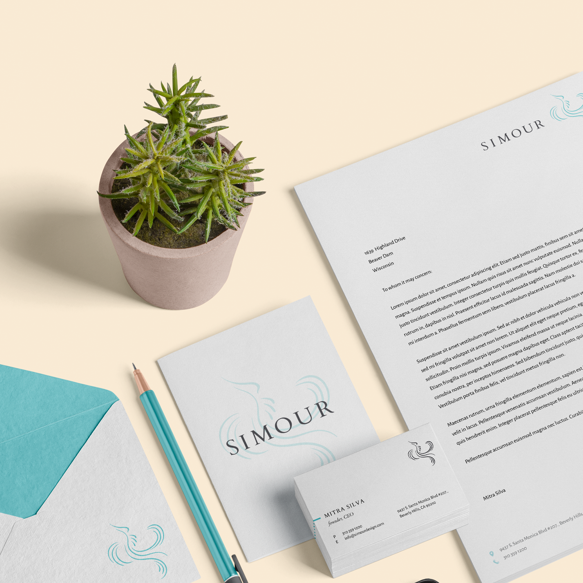 stationary by a creative agency