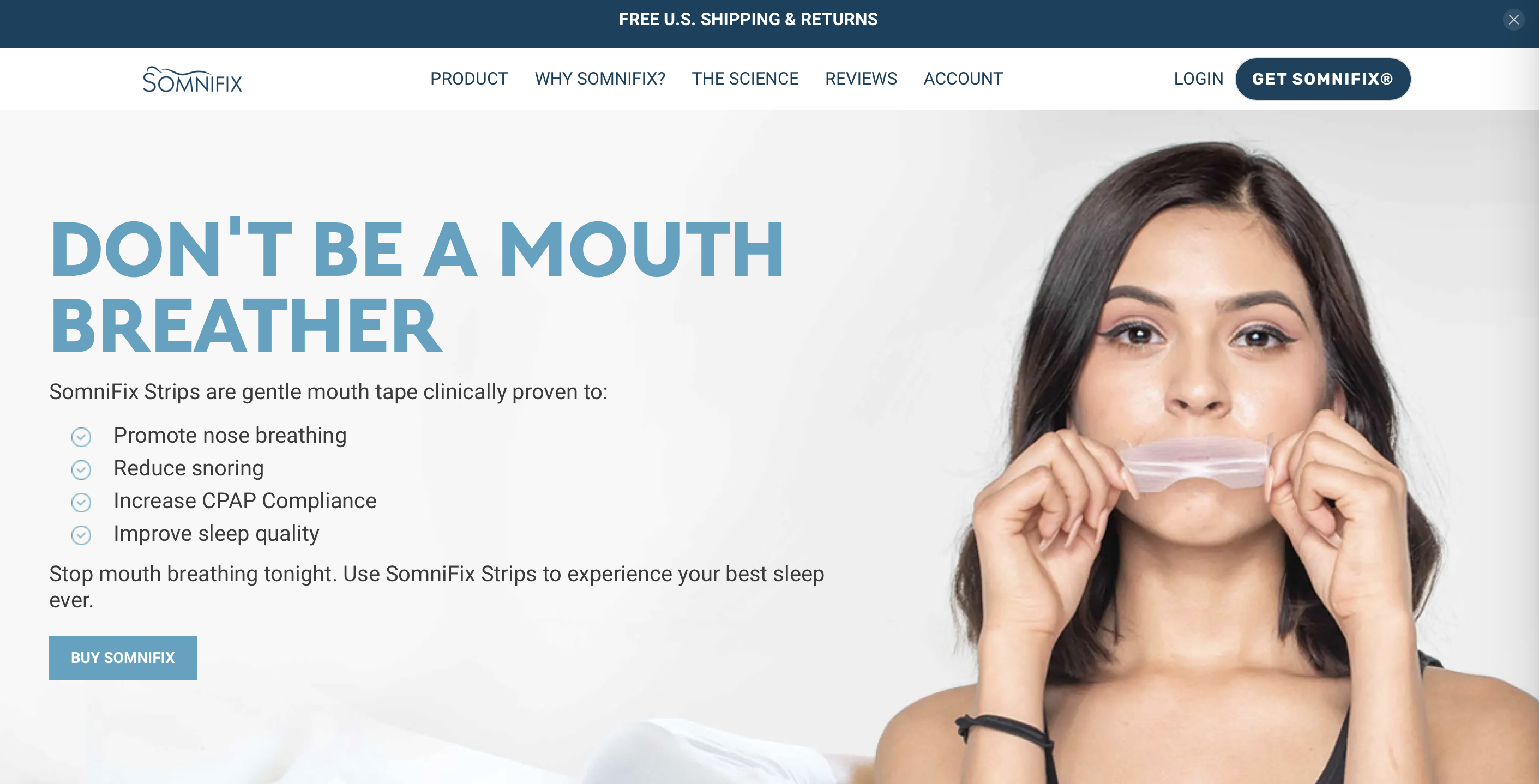 Somnifix sales page