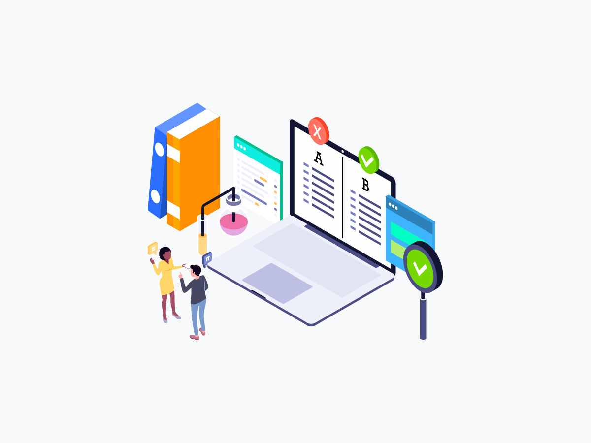 Split A/B Testing Graphic