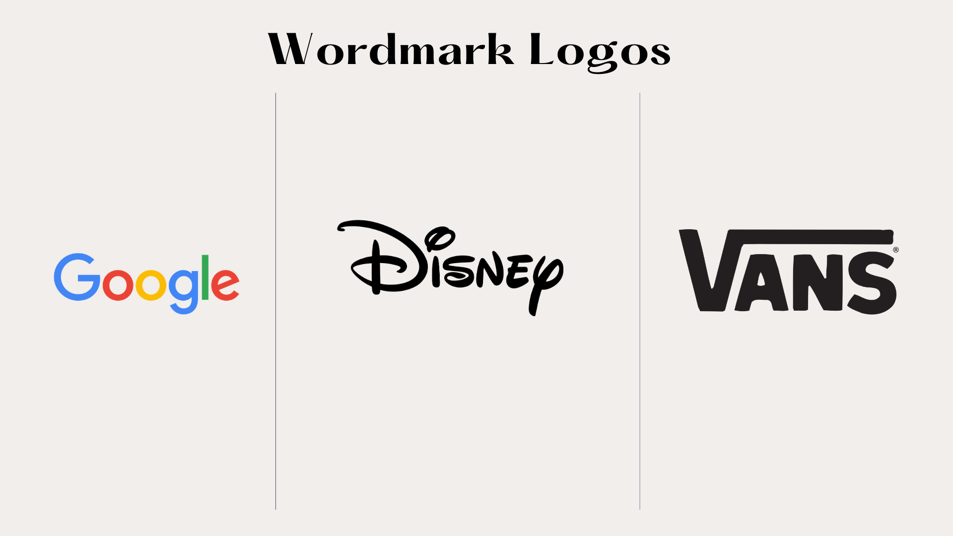 Wordmark Logo types