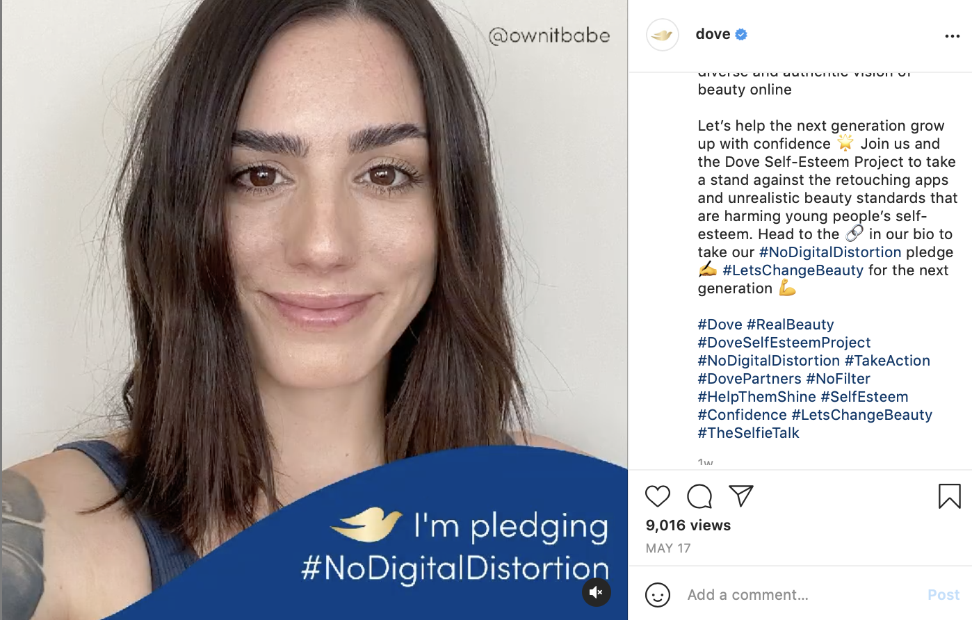 dove instagram