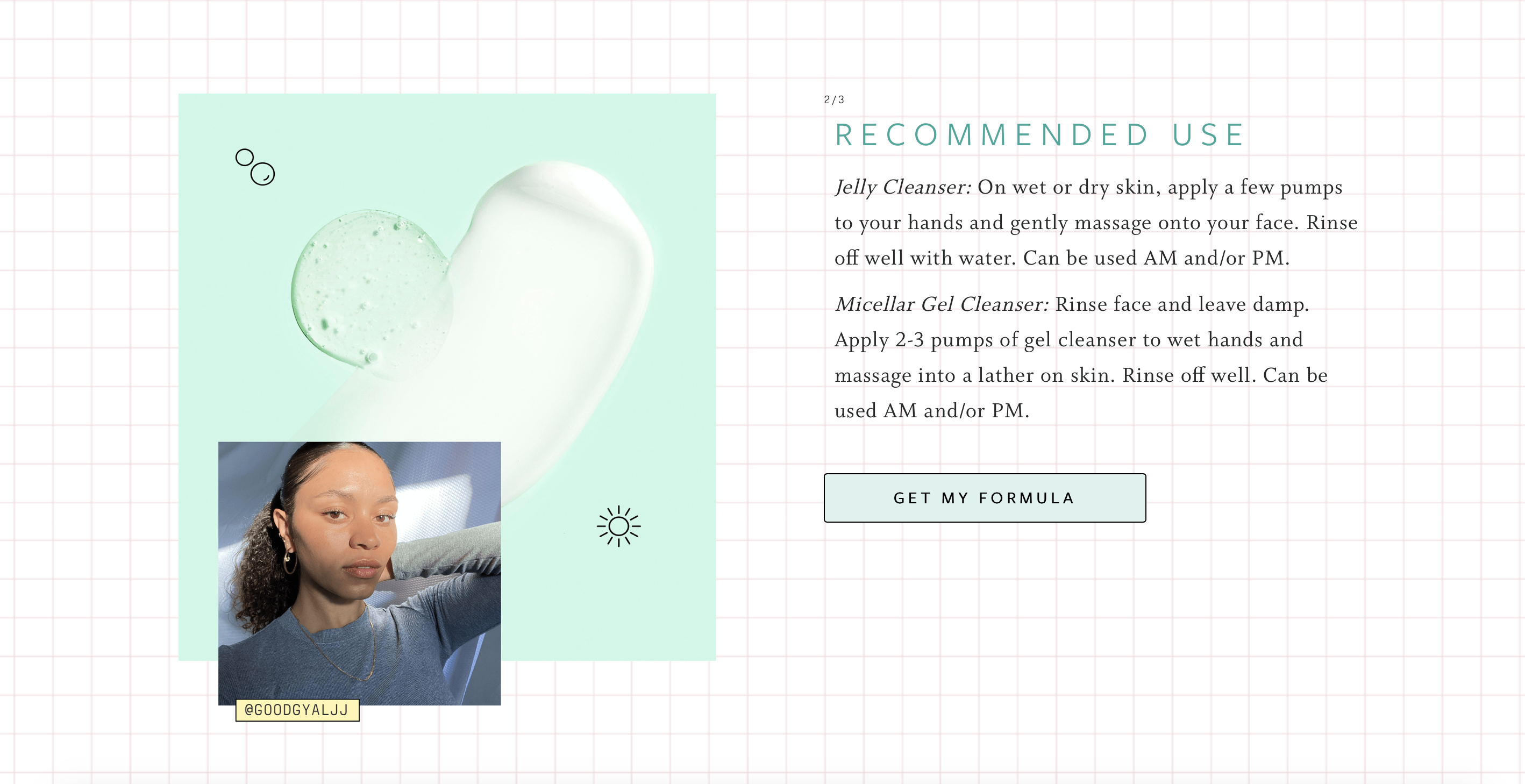 function of beauty product customer feature