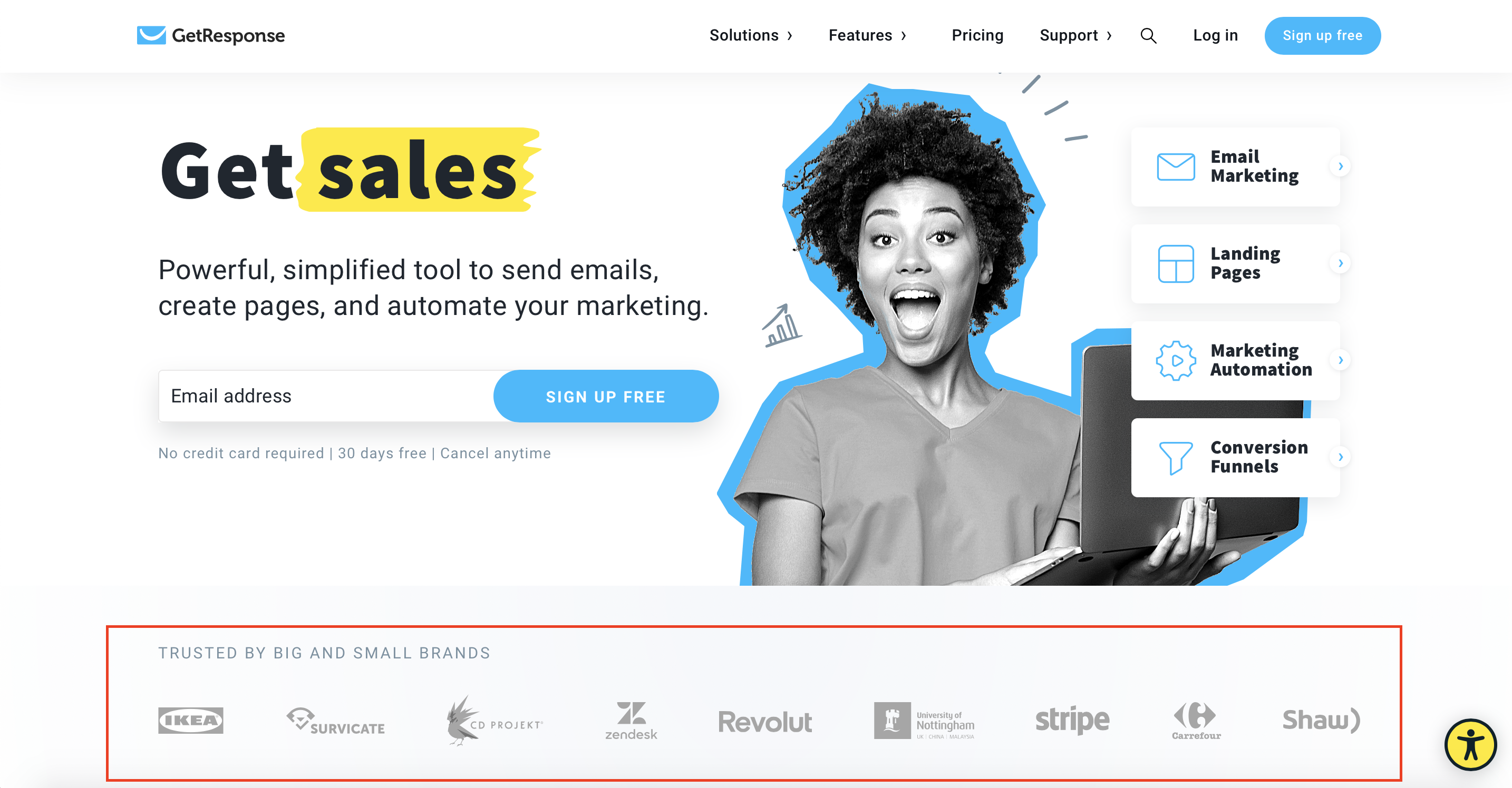 getresponse existing customers