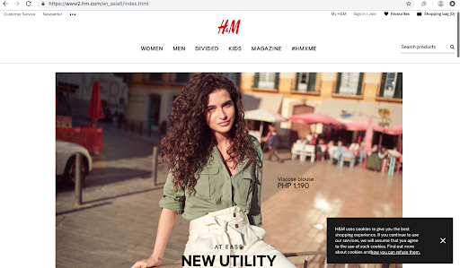 H&M remarketing ad