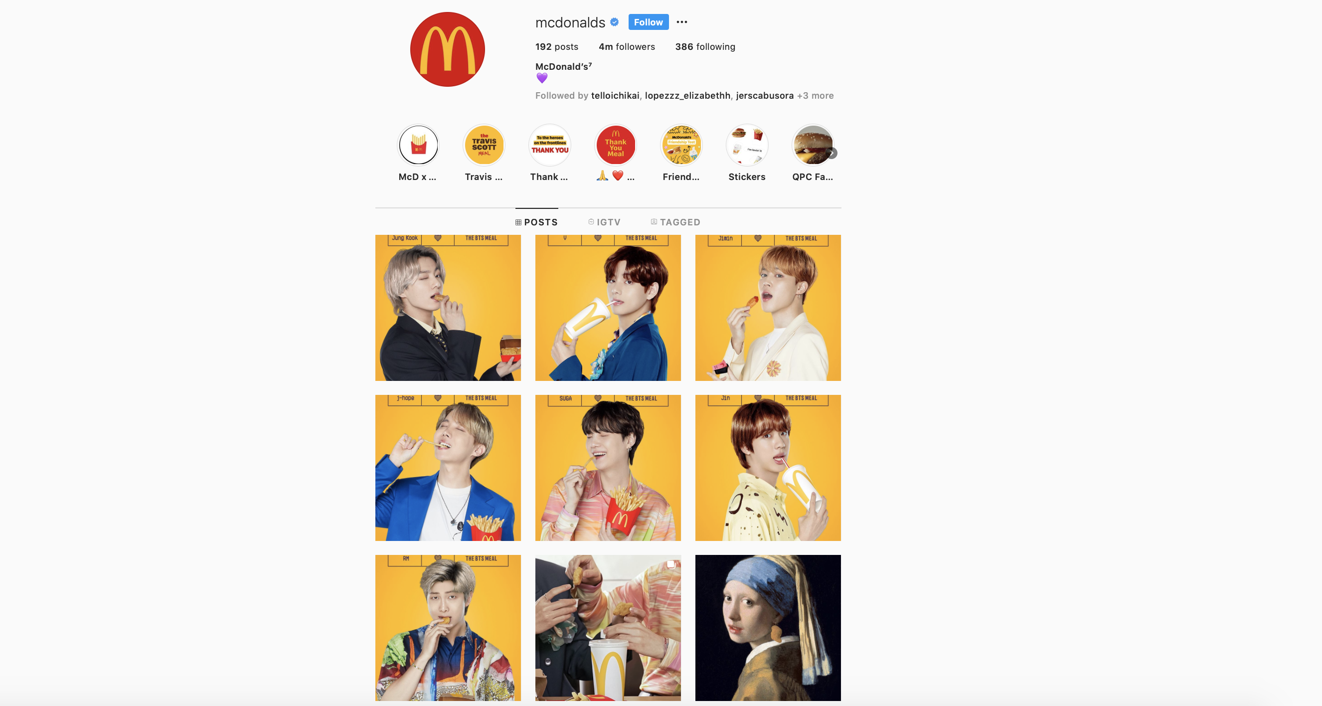 mcdonalds instagram
