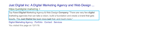 meta description digital marketing
