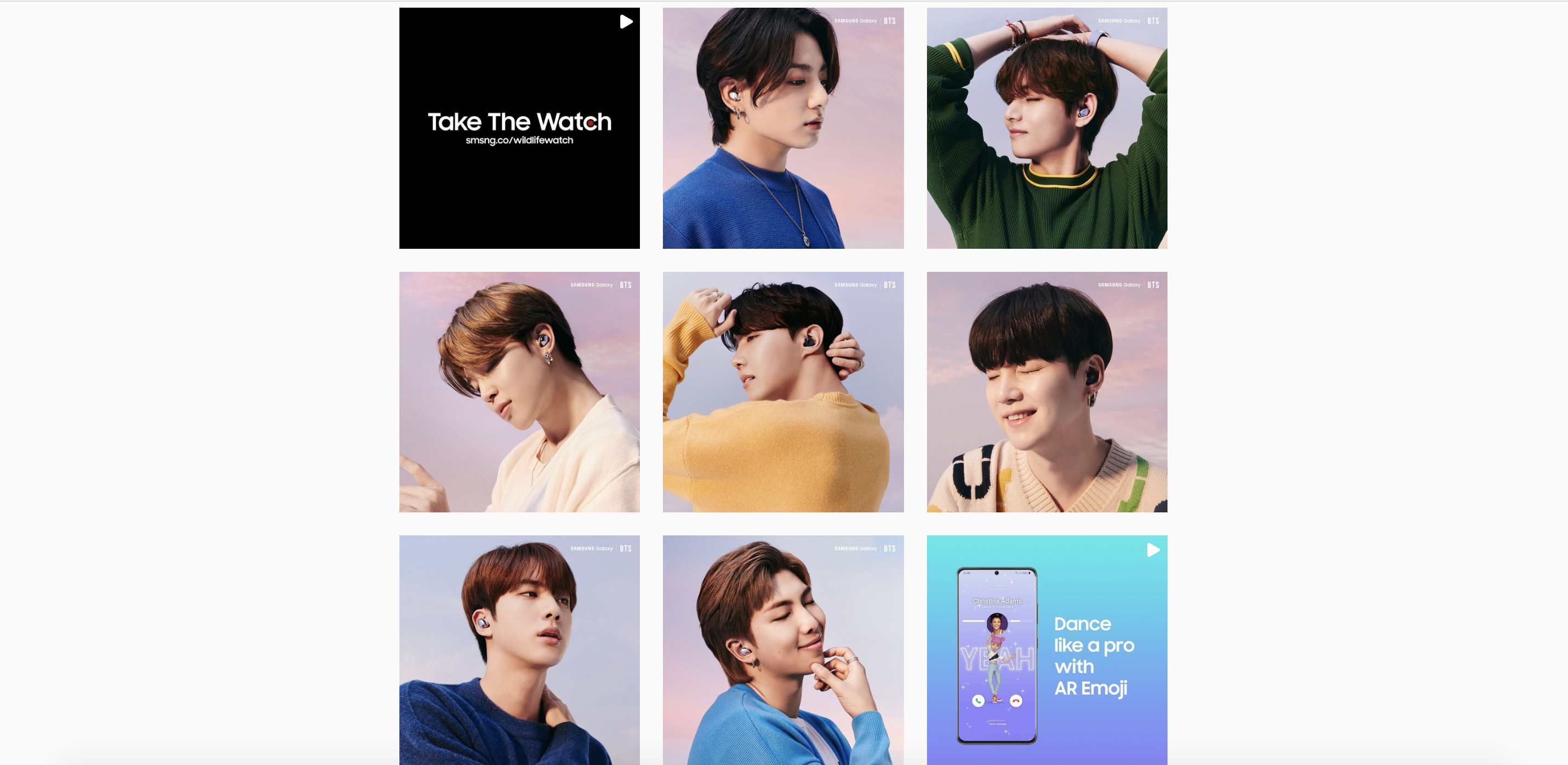 samsung instagram
