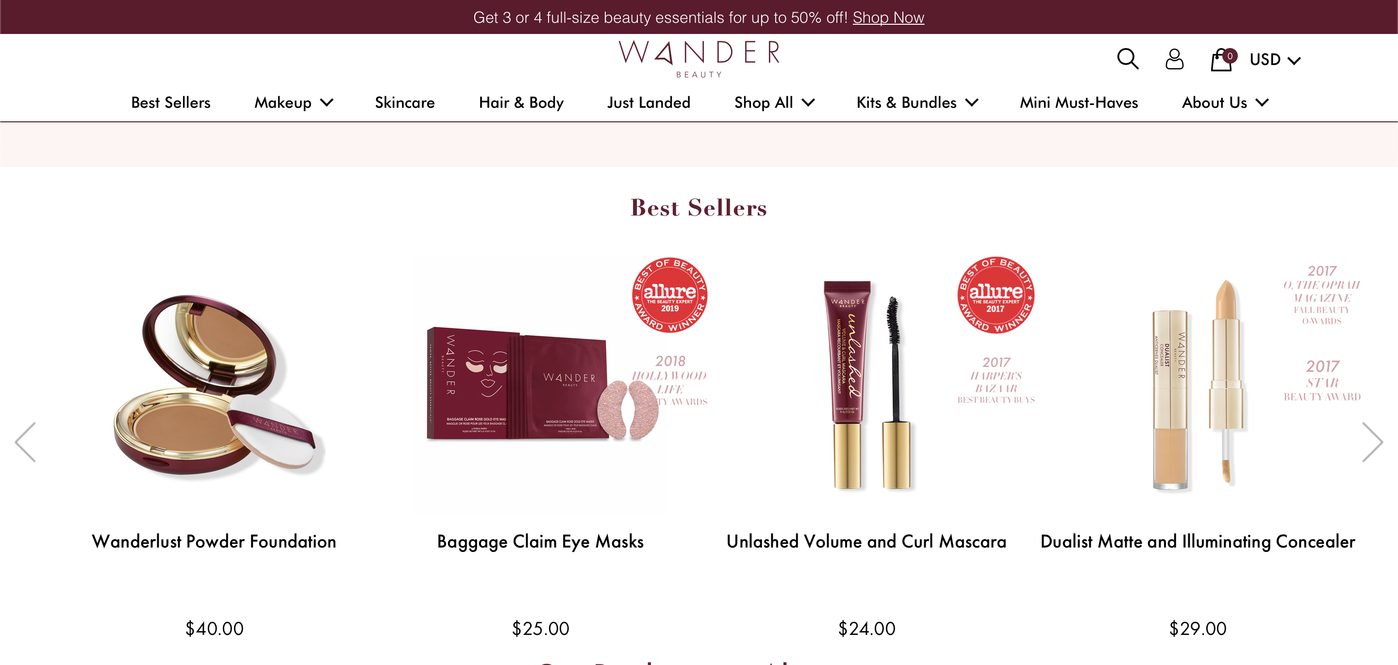wander beauty products