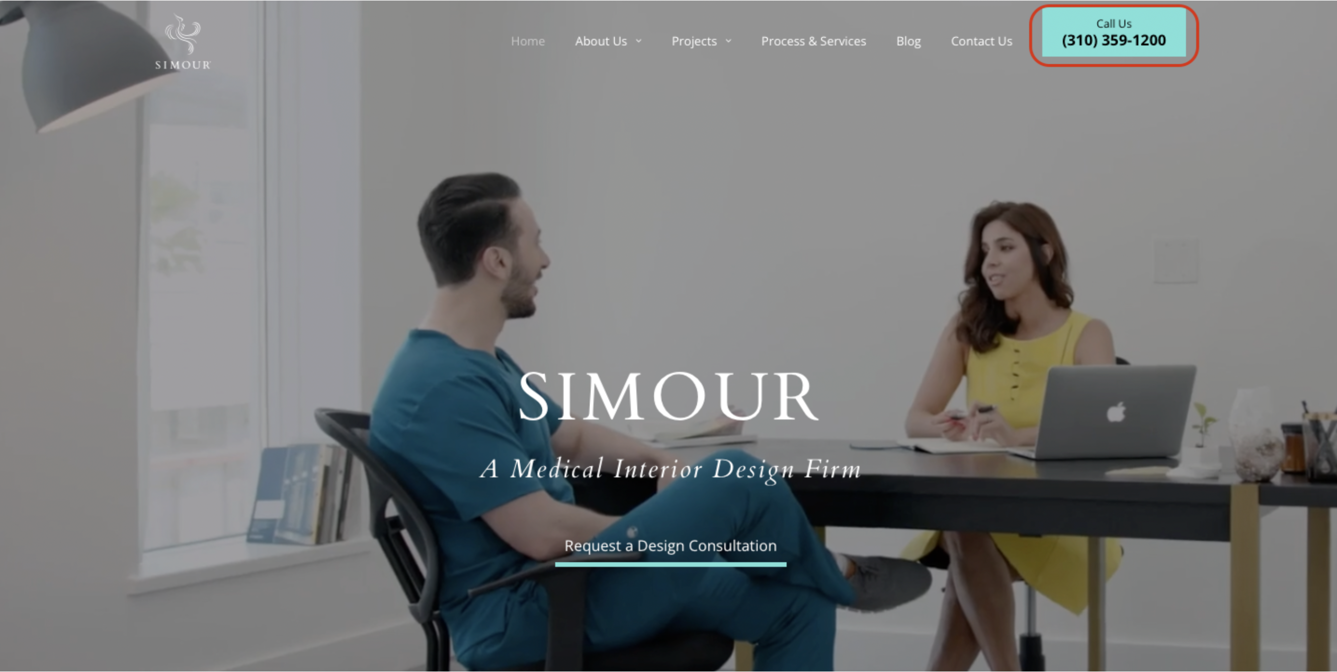 med spa web design contact info example