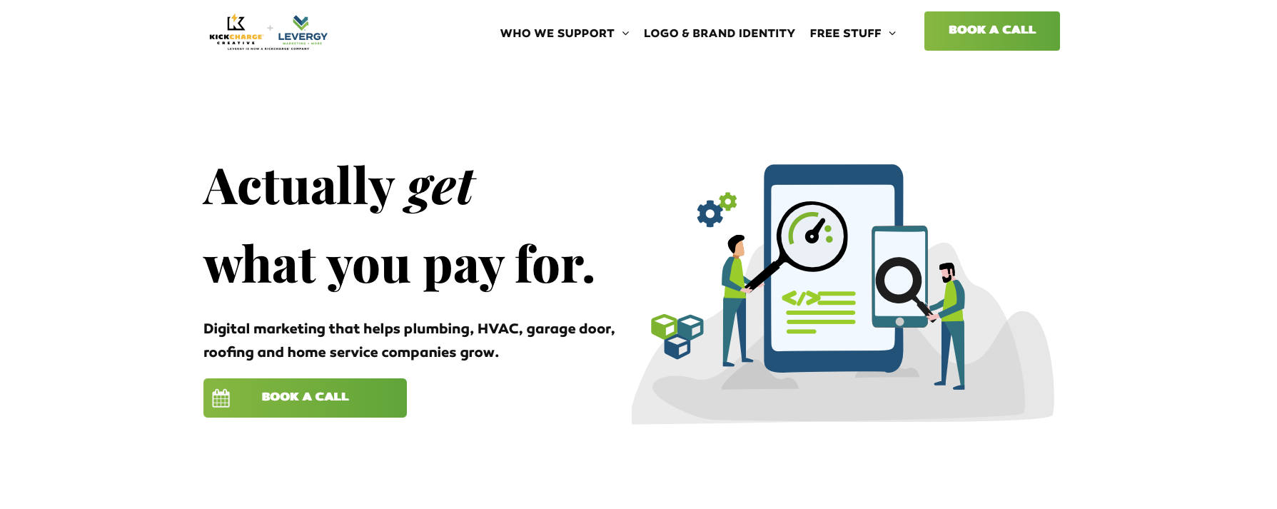 Plumber marketing agency - Levergy