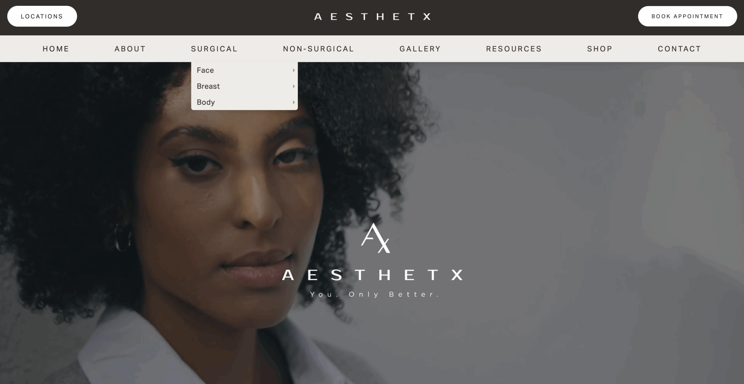 plastic surgery website